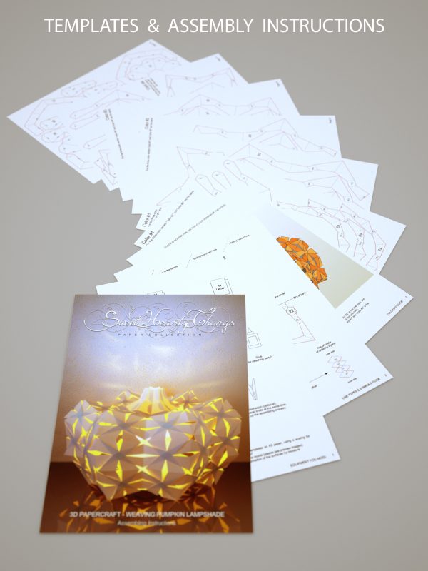 Papercraft Pumpkin Lamp Booklet