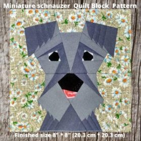 Miniature schnauzer quilt