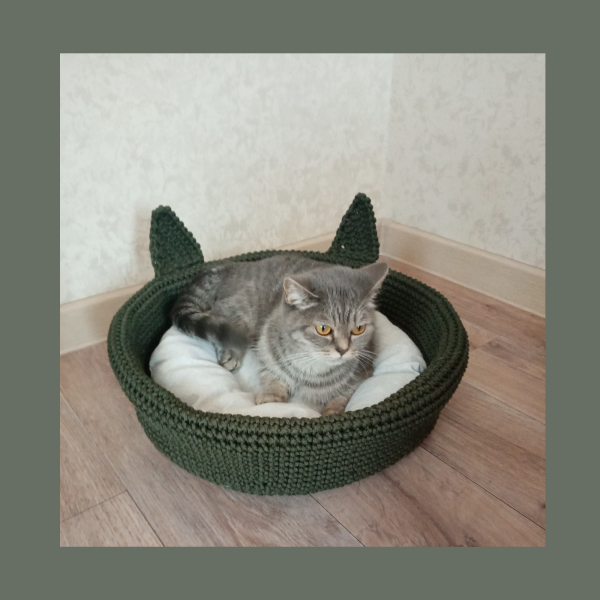 Схема вязания кошачьей кроватки крючком. Подробные инструкции - Image 7