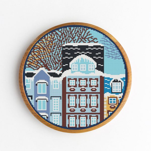Urban-Street-Landscape-Cross-Stitch-Pattern-PDF-Gift-Christmas-2